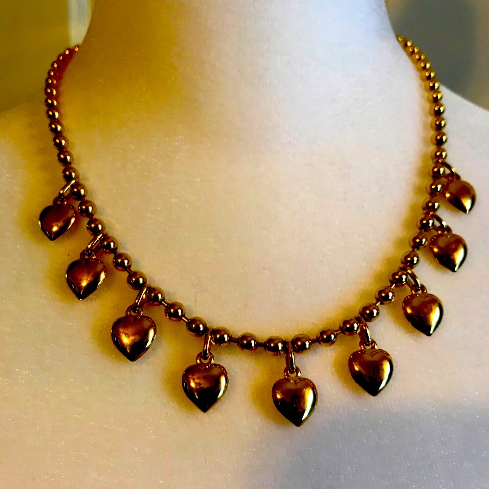Necklace gold plated . Agatha brand from France